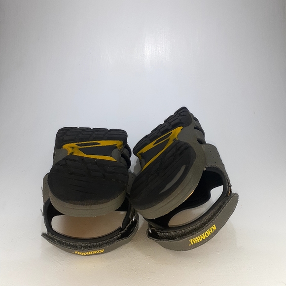 Kombu Sandals Gray with Yellow Accents Sz5 - Picture 6 of 8